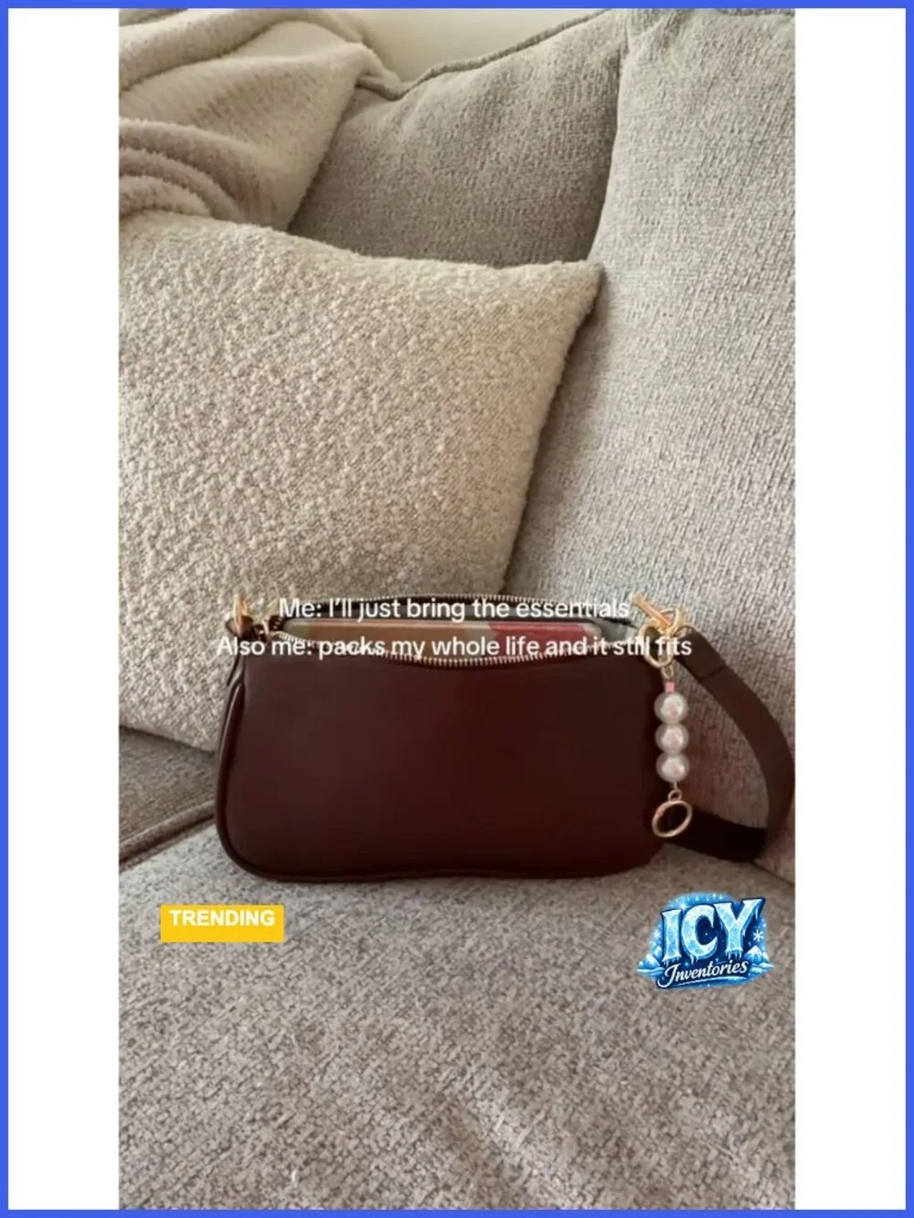 Vegan Leather Hobo Crossbody Bag with 3 Straps, Shoulder Handbag